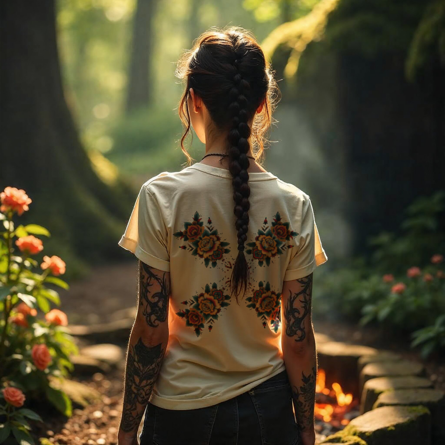 Altarra - Bloomline t-shirt on model