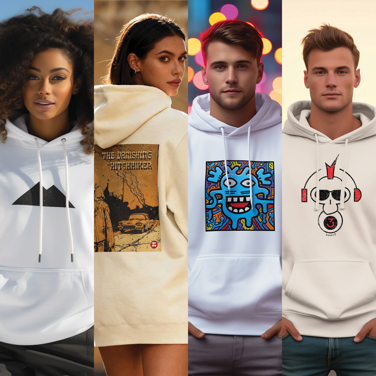 Stay cozy with our collection of hoodies: stylish and comfortable, perfect for a casual look, adventure or a workout - inked3
