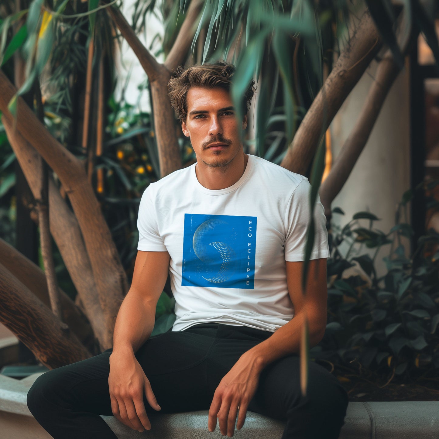 Astral Azure Twins - Eco Friendly T-shirt 