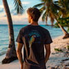 Caribbean Wildlife / Blackbeard's Pirate Parrot - Back printed T-shirt