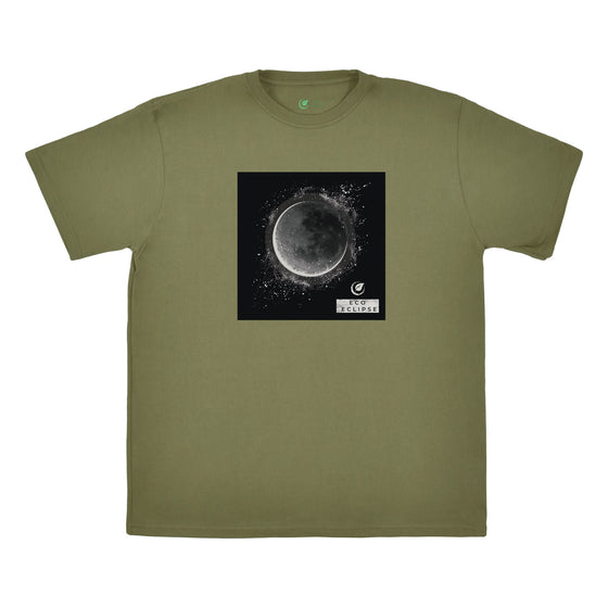 Eclipse Noir - olive green t-shirt - Eco Eclipse Outfit