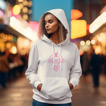  Pink Mohawk - inked3 Signature Hoodie - inked3 hoodies XS / White