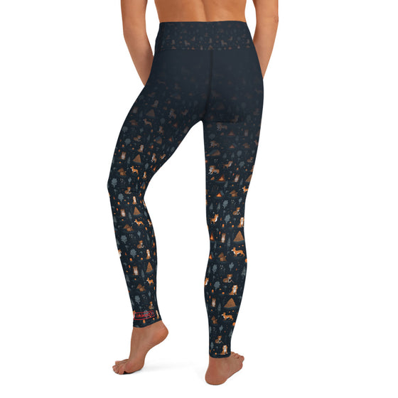 Puppy Campground Yoga Leggings - inked3 leggings