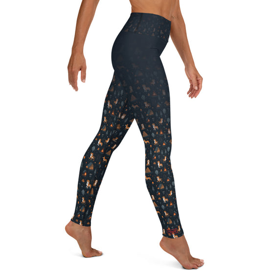 Puppy Campground Yoga Leggings - inked3 leggings