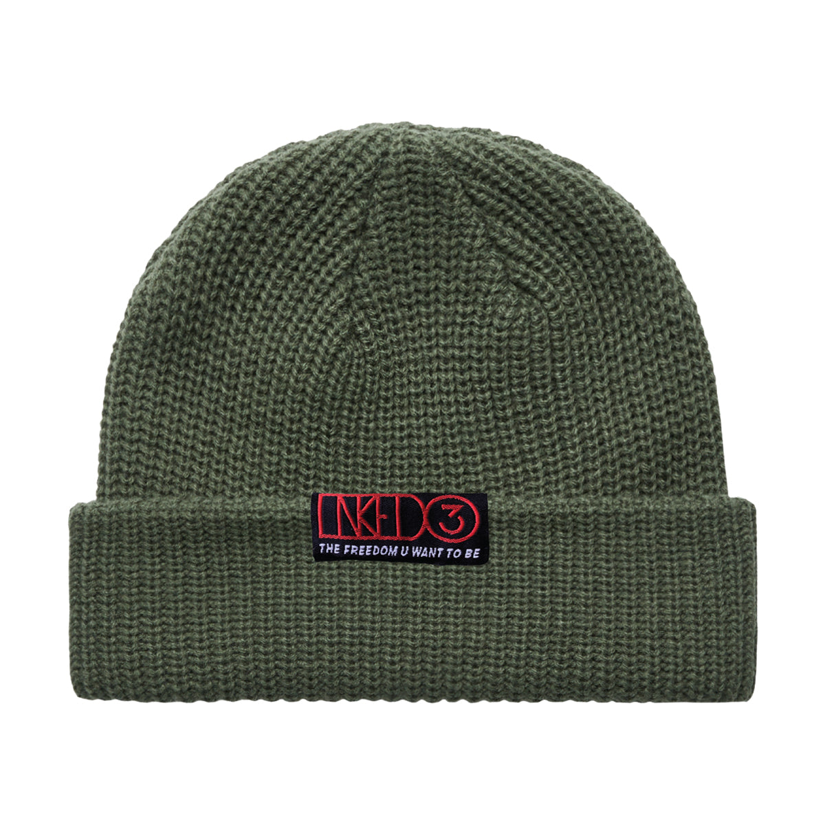 Forest Green Fisherman Beanie - INKED3 Signature - inked3 beanies One Size / Army