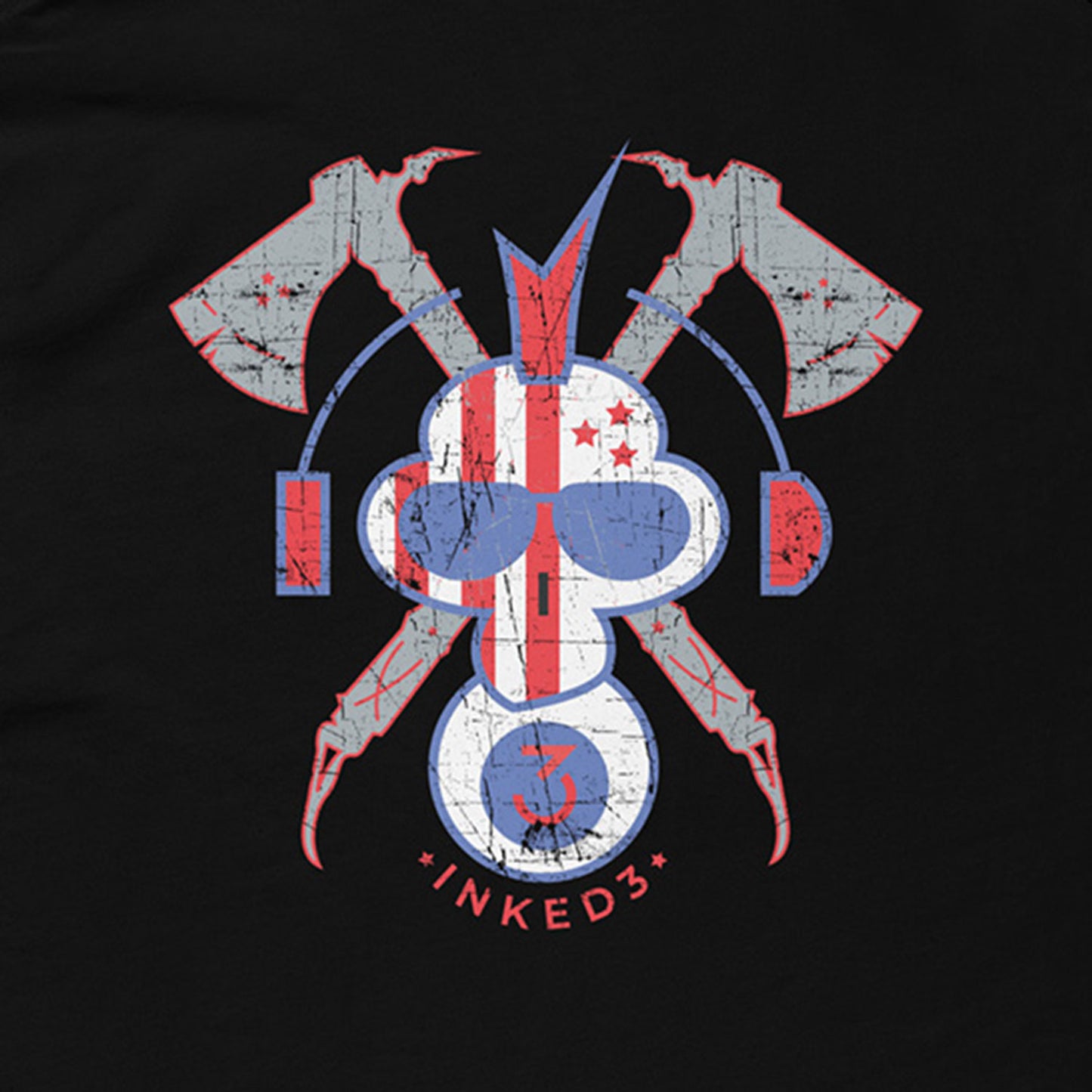 Patriot Land Warrior - INKED3 Signature T-shirt - inked3 tshirts