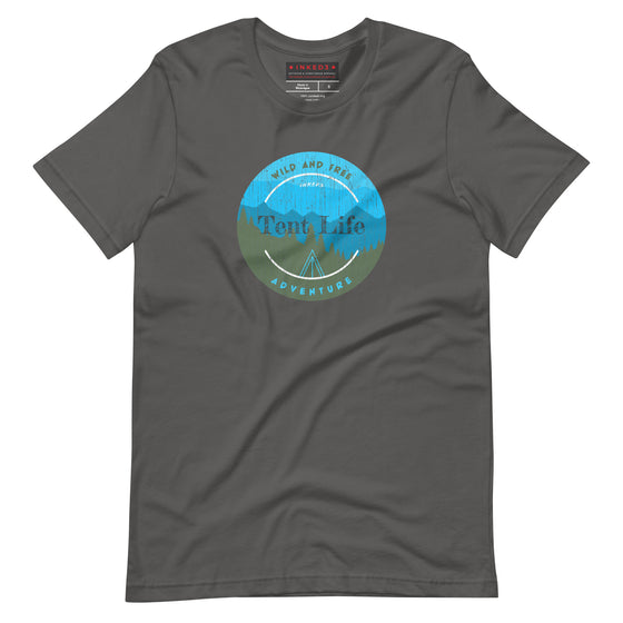 Wild and Free Tent Life Raining T-shirt - inked3 T-shirt