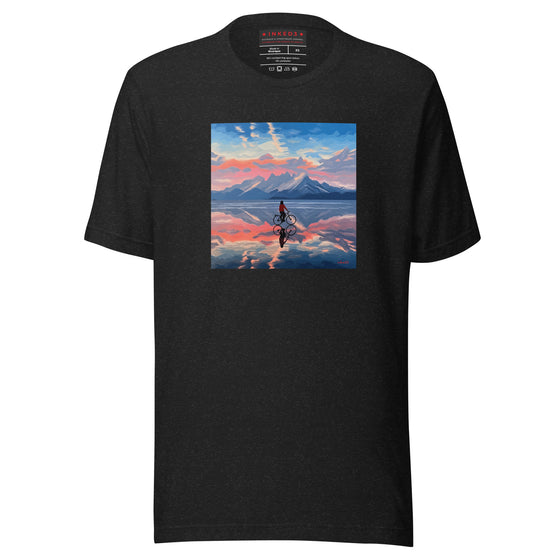 Up n' Down Sky Cycling - inked3 T-shirt Black Heather / XS