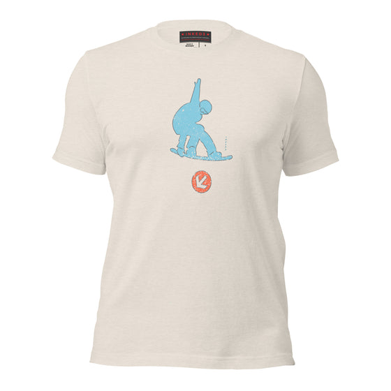 360 Nose Roll Snowboard / Blue Snowing T-shirt - inked3 T-shirt