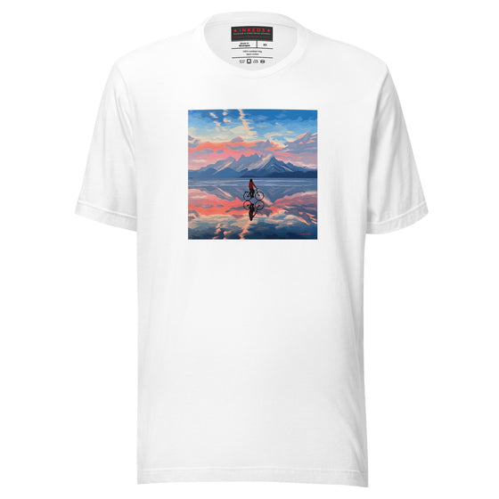 Up n' Down Sky Cycling - inked3 T-shirt White / XS