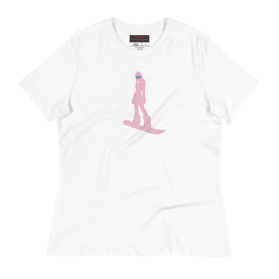 Snowboard Chick / Shred Betty - Women's Relaxed Fit T-Shirt - inked3 T-shirt White / S