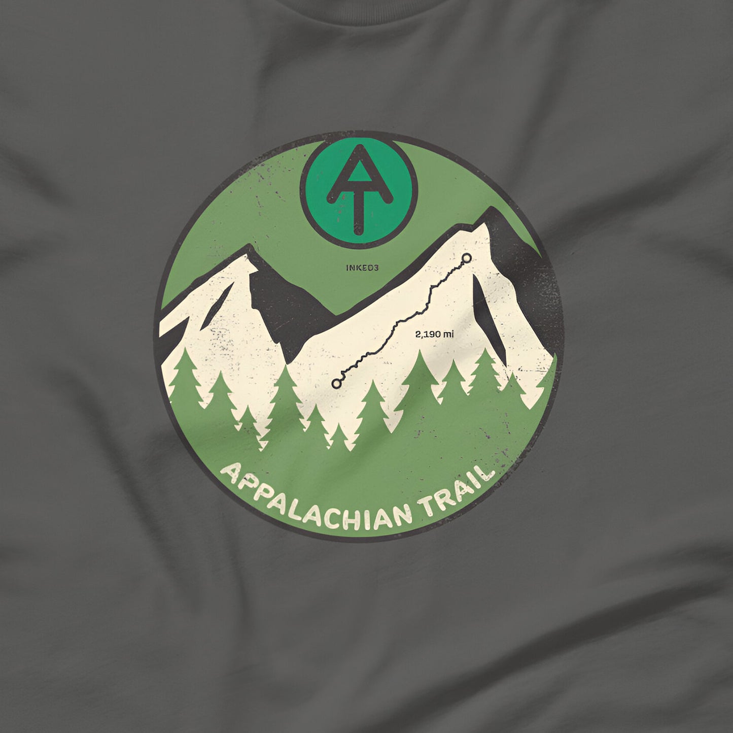 Appalachian Trail Forest Green T-shirt - inked3 T-shirt