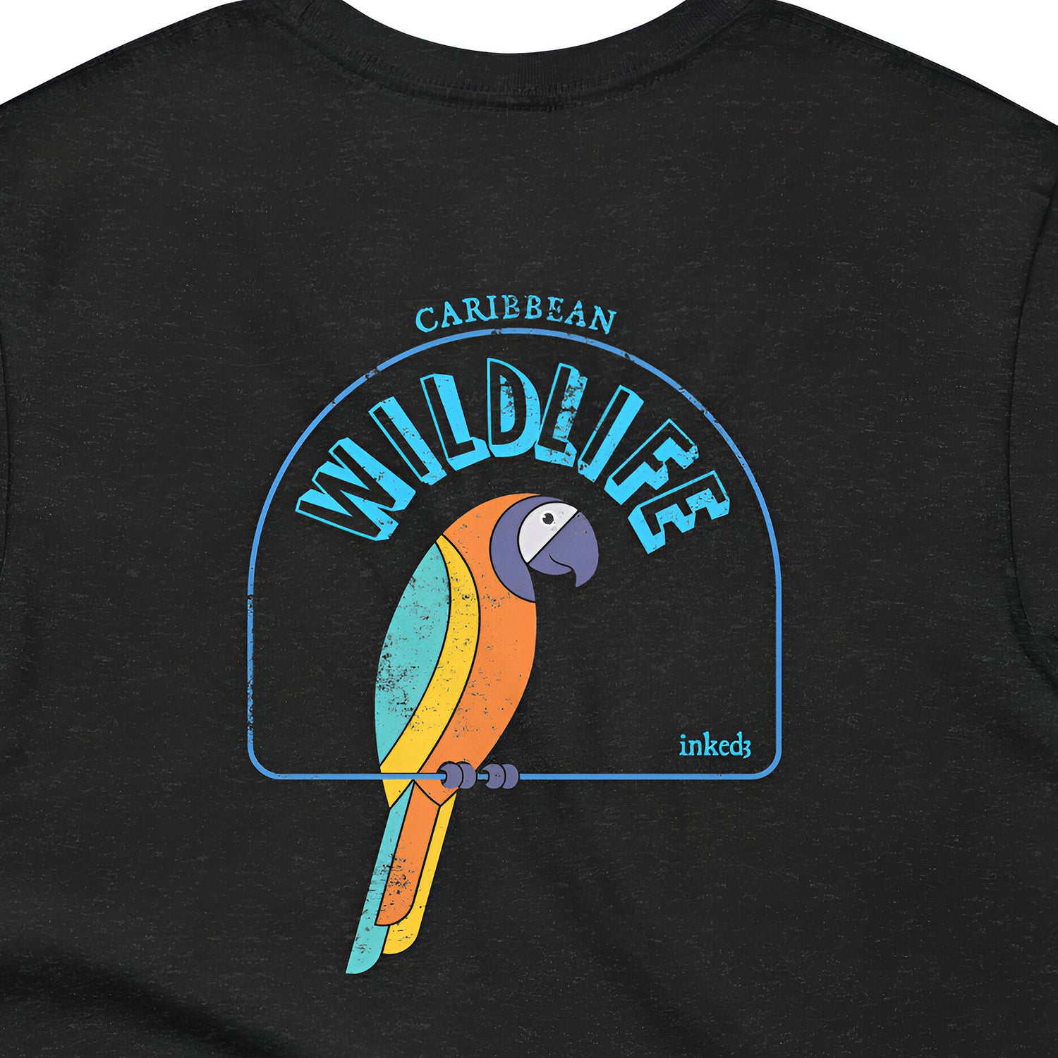 CARIBBEAN WILDLIFE / ANNE'S PIRATE PARROT - T-SHIRT