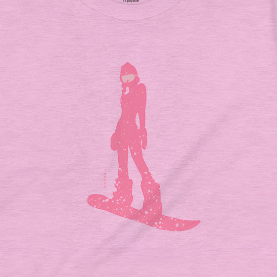 Snowboard Chick / Shred Betty Snowing - Woman's relaxed fit t-shirt - inked3 T-shirt