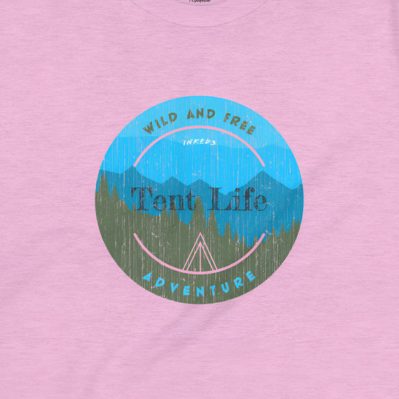 Wild And Free Tent Life Raining - Relaxed Fit T-shirt - inked3 T-shirt